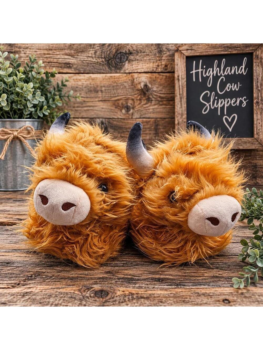 Highland Cow Slippers